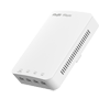 Reyee - Wi-Fi Rundstrålende Væg AP 5 - Frekvens 2,4 og 5 GHz - Transmissionshastighed op til 1267 Mbps - Gigabit switch 4 integrerede porte - Installation i mekanismdåser