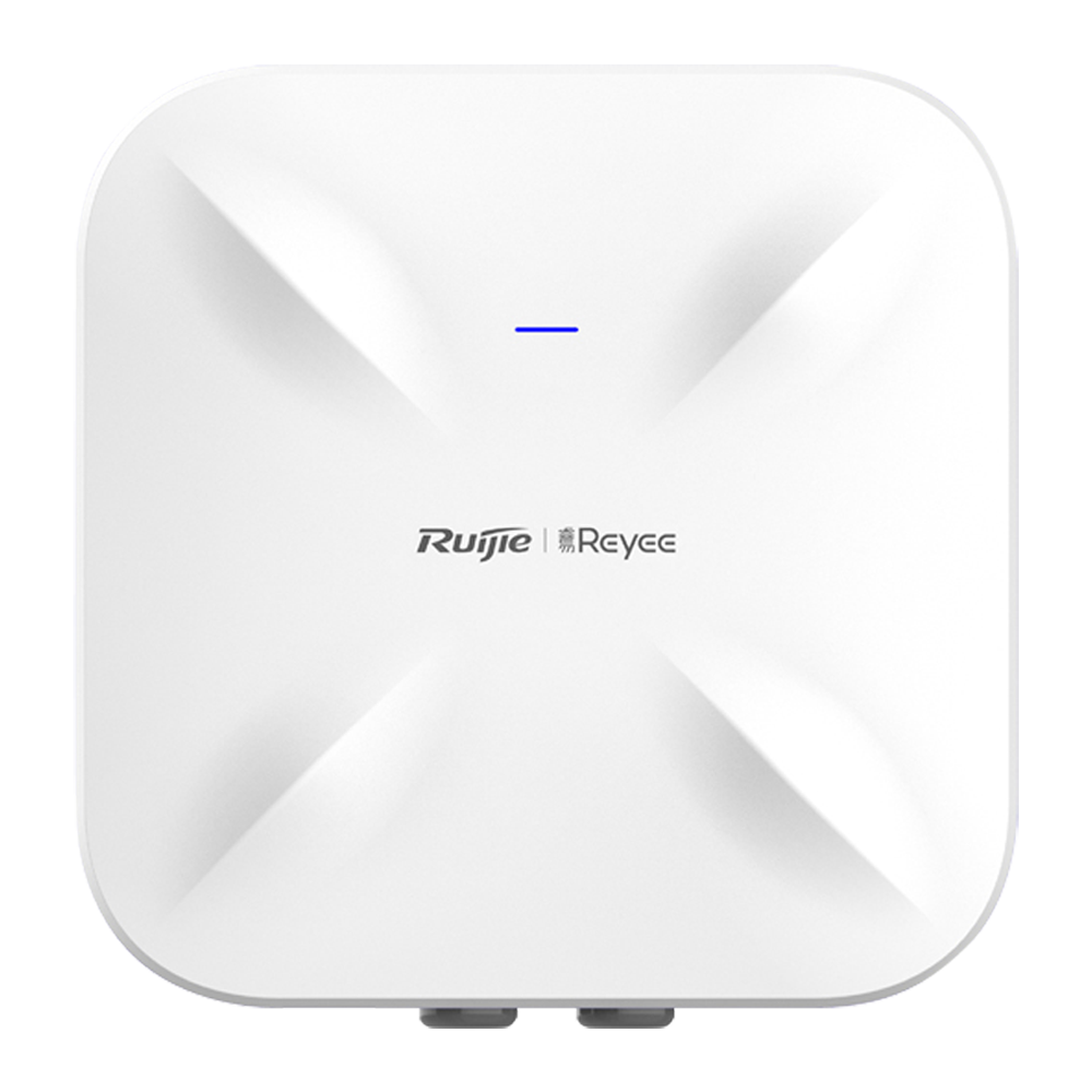 Reyee - Omnidirektional Wi-Fi AP 6 - Egnet til udendørs brug IP68 - Understøtter 802.11a/b/g/n/ac/ax - Transmissionshastighed op til 1775 Mbps - Antenne 2x2 MIMO
