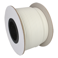 Kombineret Kabel - Micro RG59 + strømforsyning - Spole på 100 meter - Hvid kabelbeklædning - Udvendig diameter 6,8 mm - Lavt tab