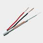 Kombineret Kabel - Micro RG59 + strømforsyning - Spole på 300 meter - Hvid kabelbeklædning - Udvendig diameter 6,8 mm - Lavt tab