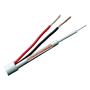 Kombineret Kabel - Micro RG59 + strømforsyning - Spole på 300 meter - Hvid kabelbeklædning - Udvendig diameter 6,8 mm - Lavt tab