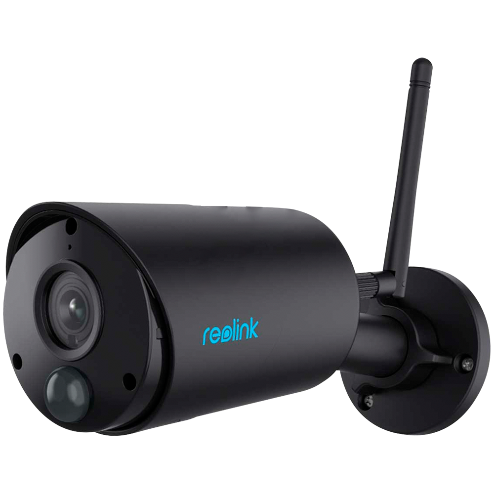 Reolink batteridrevet WiFi kamera - 3MP (2304 x 1296) - IR 10 m / sirene - menneske/køretøj PIR-detektion - tovejs audio / MicroSD slot - egnet til udendørs