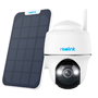 Reolink Batteridrevet WiFi Kamera med Solpanel - 5MP (2880 x 1616) - IR 10 m / Sirene - Menneske / Køretøj / Kæledyr PIR detektion - Tovejs audio / MicroSD Slot - Egnet til udendørs