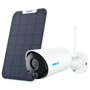 Reolink Batteridrevet WiFi Kamera med Solpanel - 3MP (2304 x 1296) - IR 10 m / Sirene - Menneske / Køretøj PIR detektion - Tovejs audio / MicroSD Slot - Egnet til udendørs