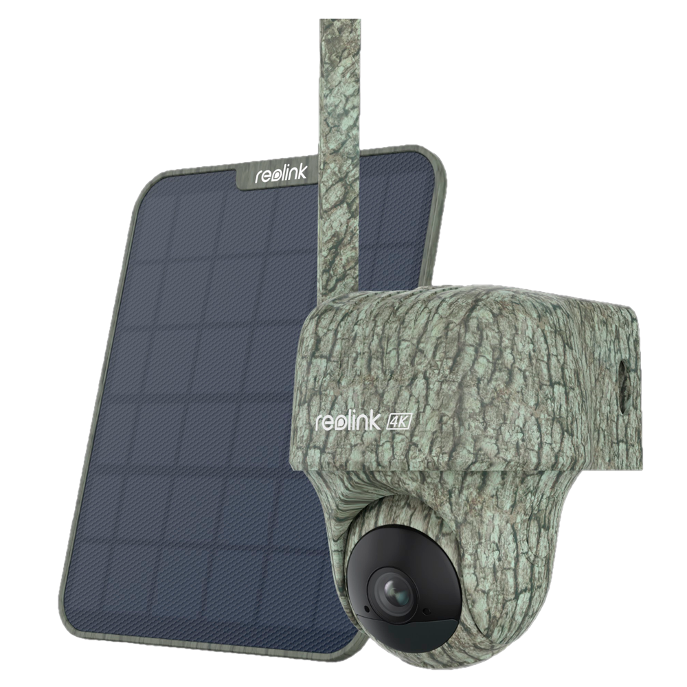 Reolink Batteridrevet Kamera 4K 4G Go Ranger PT G450 - 8MP (3840X2160) - IR 10 m | Solpanel - PIR Detektion Personer / Dyr - Tovejs Audio / MicroSD Slot - Egnet til udendørs