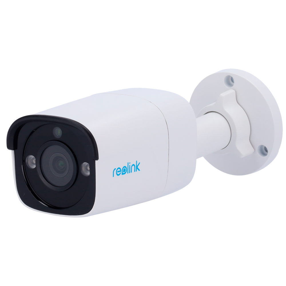 Reolink PoE IP Kamera P320 - 5MP (2880 x 1616) - IR 30 m / PoE - Person / Køretøj Detektion - Tovejs Audio / MicroSD Slot - Egnet til udendørs