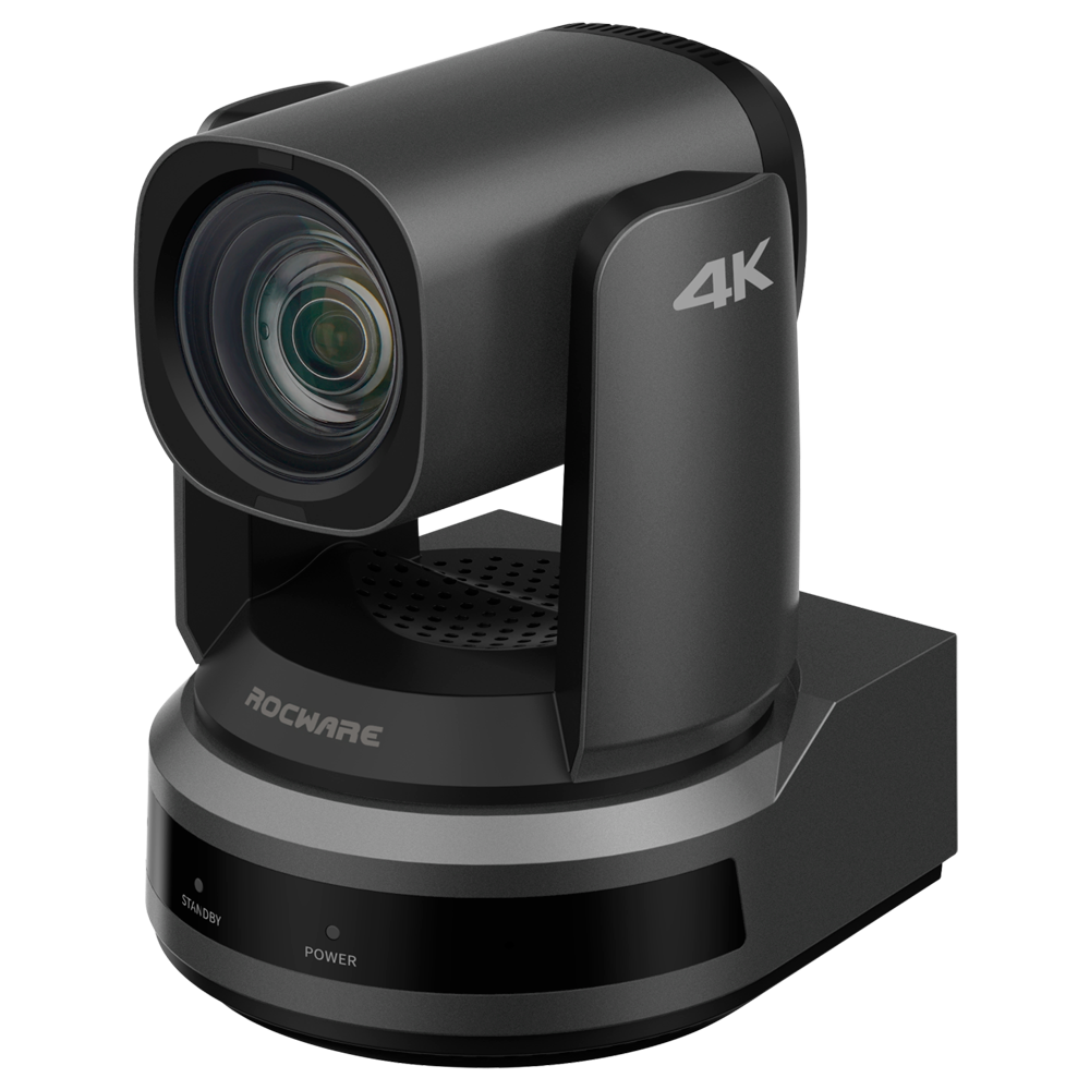 PTZ kamera - Opløsning 4K - 80,8º Synsvinkel - 12X Optisk zoom - Automatisk billedudsnit - PoE+