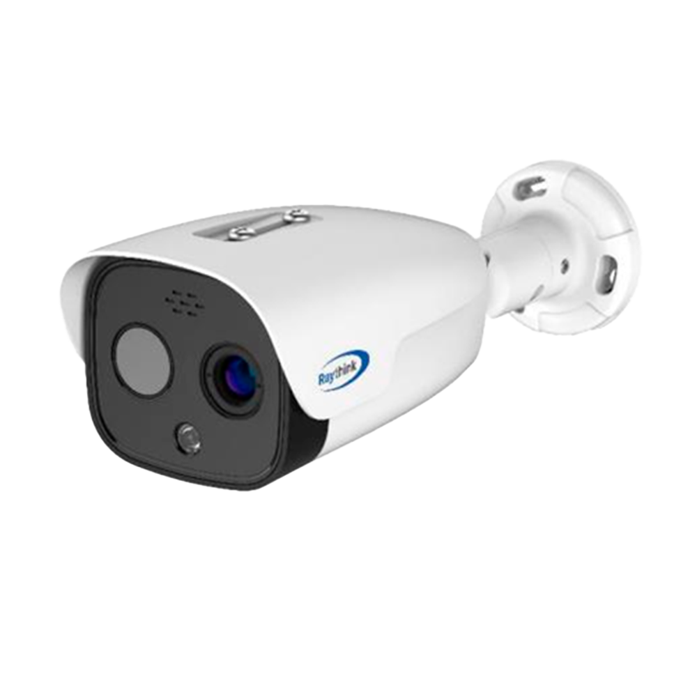 Raythink IP termisk kamera FC4 serie - VOx FPA termisk sensor 640x512 12μm | 35mm Linse - Synlig 1/2.8" CMOS sensor 5Mpx Linse 12mm - Termisk følsomhed ≤40mK - Temperaturmåleområde -20~550ºC/±2ºC eller ±2% - Forebyggende brand- og indtrængningsdetektion