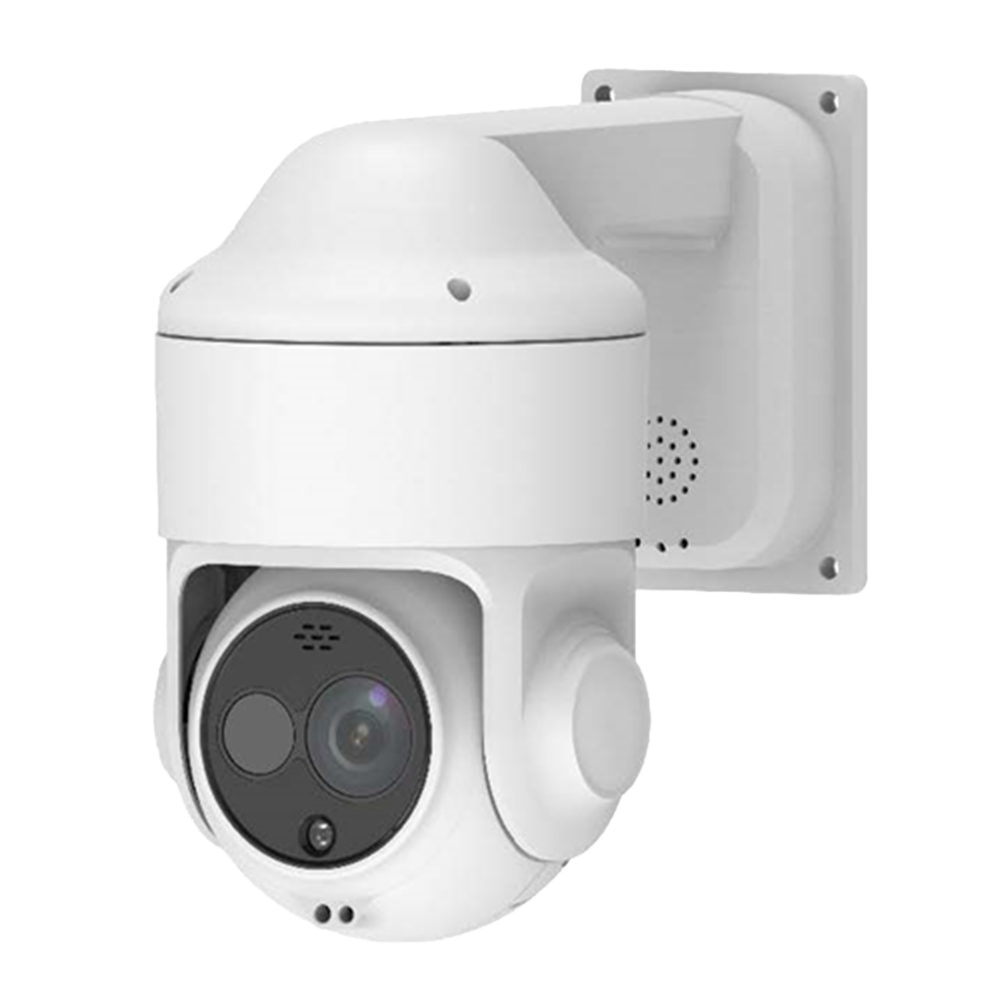 Raythink speed dome bi-spektrum PD2 serie - Termisk sensor 256x192 VOx ukølet 12μm - Termisk følsomhed ≤40mK@25°C,F#1.0,25Hz - Synlig sensor 1/2.8" 5Mpx CMOS - Termisk Linse 10mm - Synlig linse 5.4~108mm (zoom 20X)
