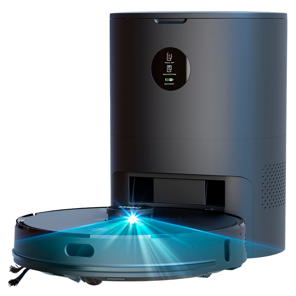 Imou Robotstøvsuger RV1 Pro Max - 6500Pa / 6400 mAh - Fejning, Støvsugning og Gulvvask - Selv-rengøring - Ladestation - Styring fra App