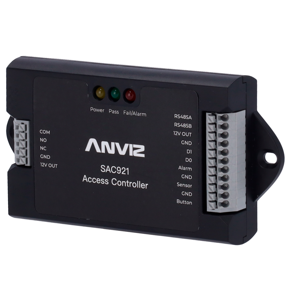 Adgangskontroller - Kort eller PIN - 1 gateway | TCP/IP og WiFi kommunikation - 1 læser til Wiegand | 2 læsere til OSDP - Uden kabinet | PoE - CrossChex Standard Software