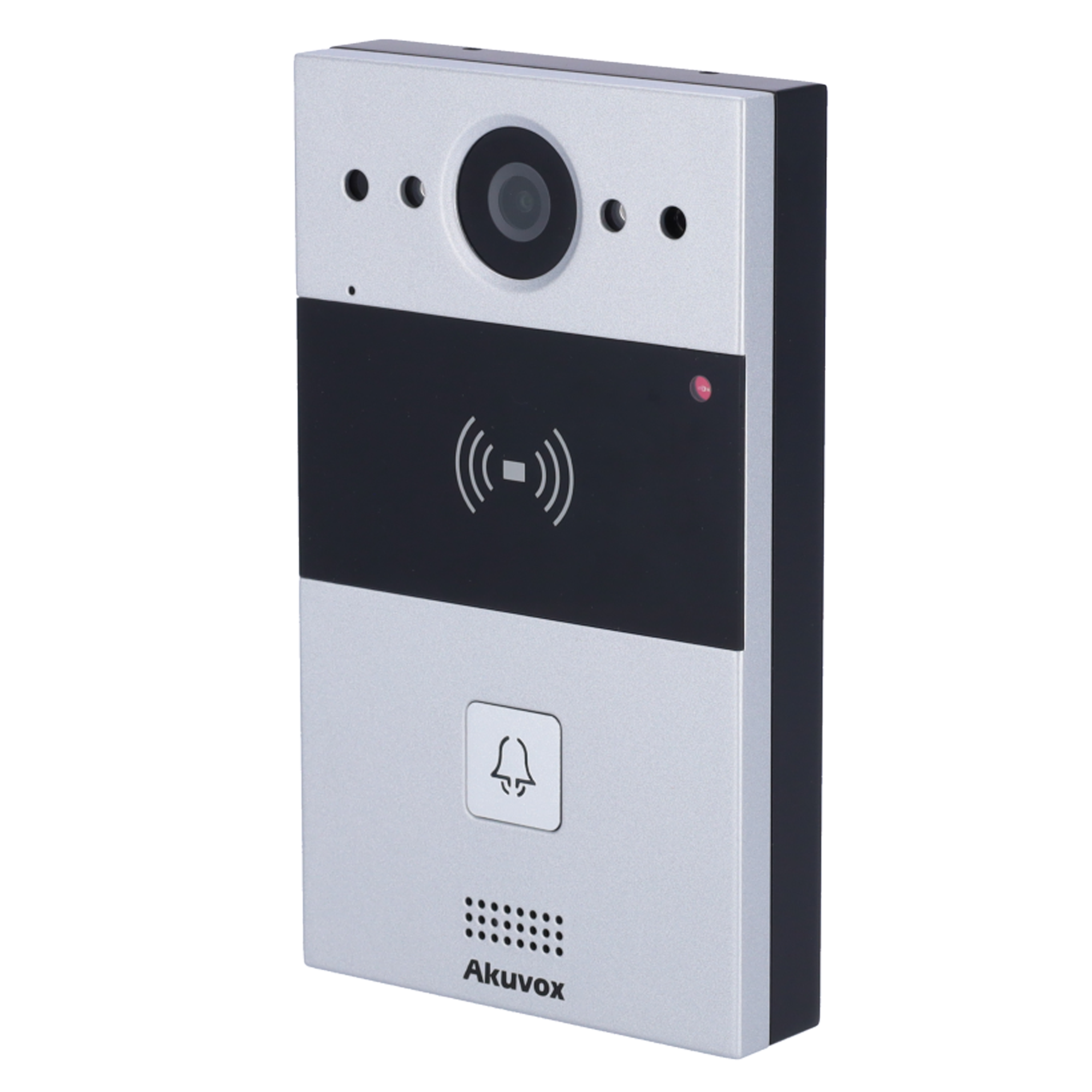 Video dørtelefonsystem 2 påmonterede ledninger - 2 MP Kamera | Tovejslyd - Døråbning med EM/MF kort og NFC | 1 relæ - Standard SIP - Cloud Vedligeholdelse - Forbindelse af monitor og paneler via Cloud