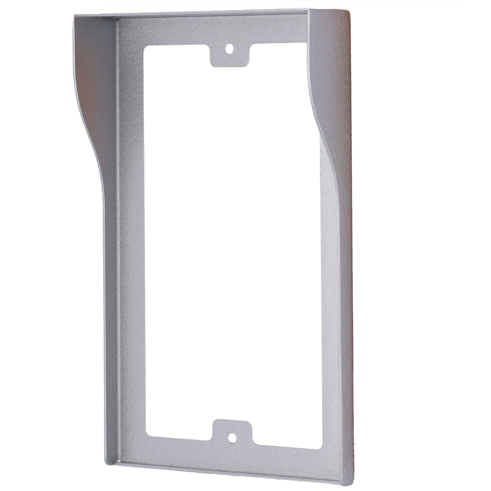 Video dørtelefon cover - Akuvox-specifik AK-R20A - Dimensioner: 192 (H) x 123 (B) x 30 (D) mm - Lavet af galvaniseret stål - Regnskærm - Indbygning