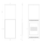 Loftbeslag - Kompatibel med SF-49WF50-FHD - Afstand til loft 750-1050mm