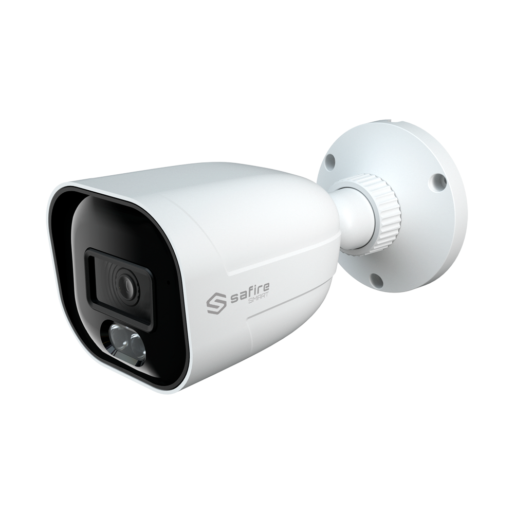 Safire Smart - Bullet Kamera 4 i 1 Økonomisk Serie B1 med - 2 Mpx (1920x1080), 1/3" CMOS - Linse 2.8mm | IR 30m og hvidt lys 20m - DWDR, HLC, BLC, AGC - Vejrbestandig IP67