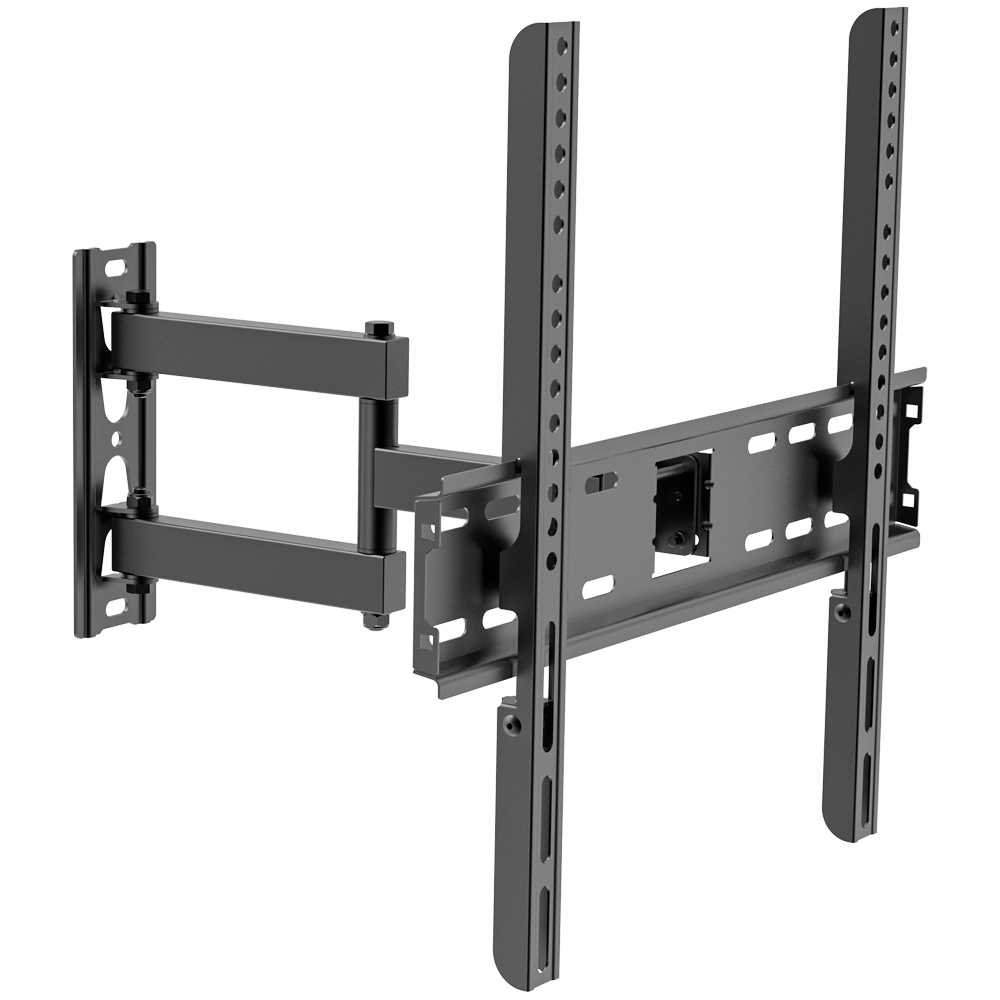 Vægbeslag med arm - Bæreevne 30Kg - VESA 400x400mm - Afstand til væg: 77-412mm - Hældning +8° / -8° - Drejning +90º / -90º