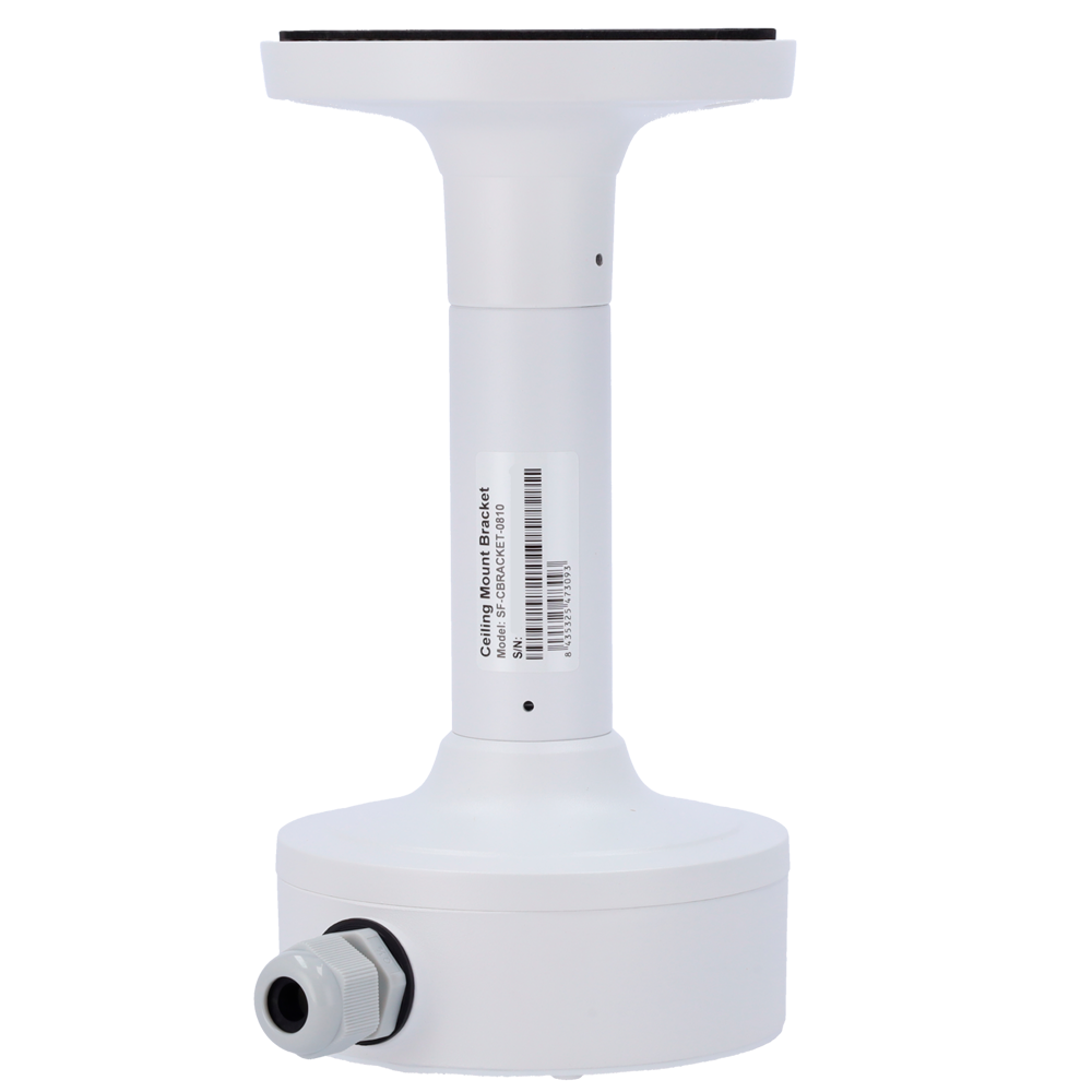 Safire Smart loftbeslag - Højde 230,4 mm - Kamerabase diameter 117,9 mm - Egnet til udendørs brug - Hvid farve - Fremstillet af aluminiumslegering