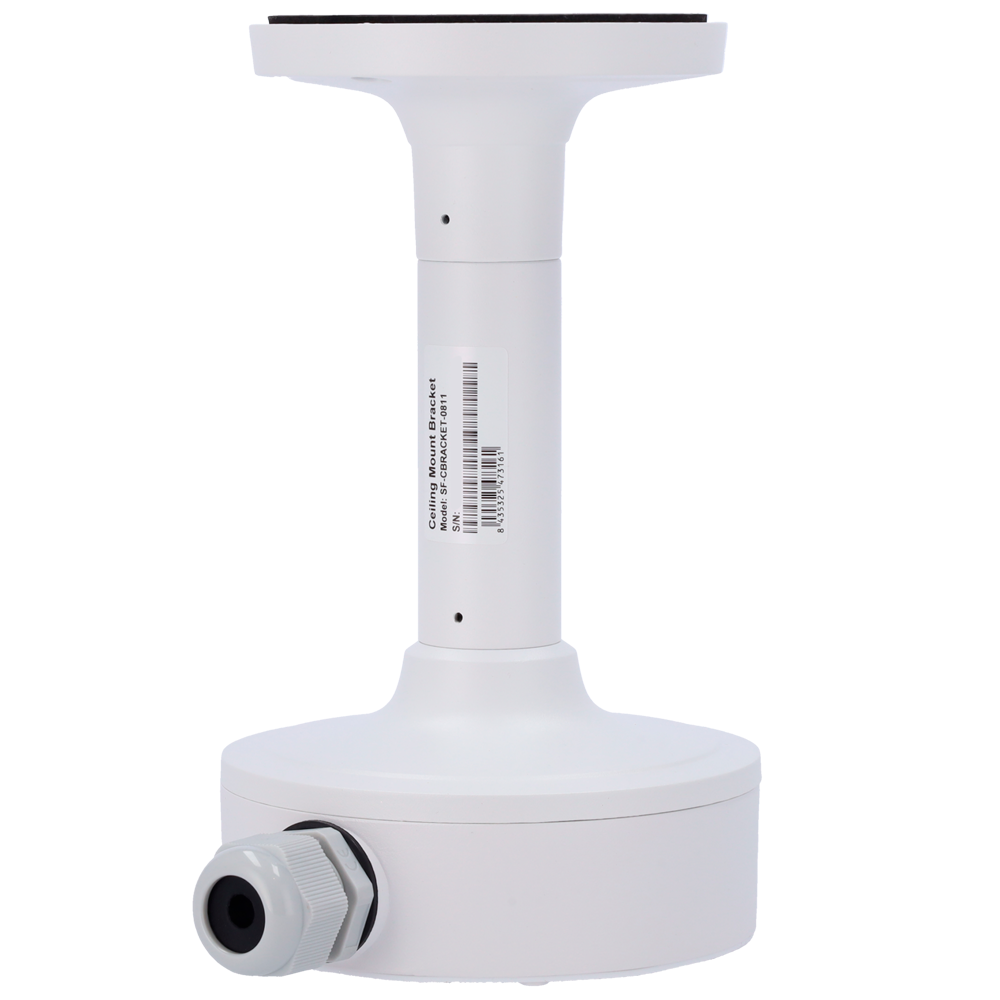 Safire Smart loftbeslag - Højde 235,9 mm - Kamerabase diameter 139,3mm - Egnet til udendørs brug - Hvid farve - Fremstillet af aluminiumslegering