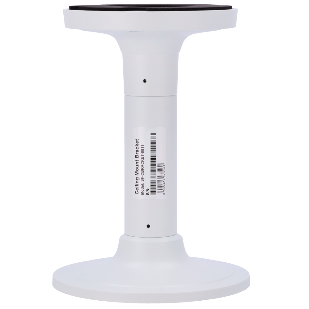 Safire Smart loftmontering - Højde 194,9 mm - Diameter af kamerabase 138,7 mm - Egnet til udendørs brug - Hvid farve - Fremstillet af aluminiumslegering