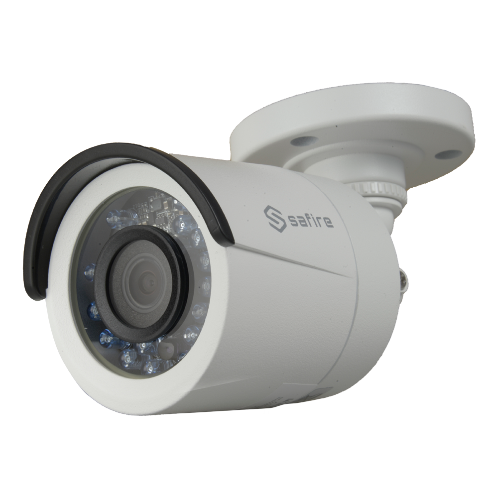 1080p (25FPS) HDTVI Safire kamera - Power Over Coaxial (PoC Safire) - 2Mpx højtydende CMOS - Linse 2.8 mm (103º) - IR LEDs rækkevidde 20 m - OSD fjernstyret menu fra DVR