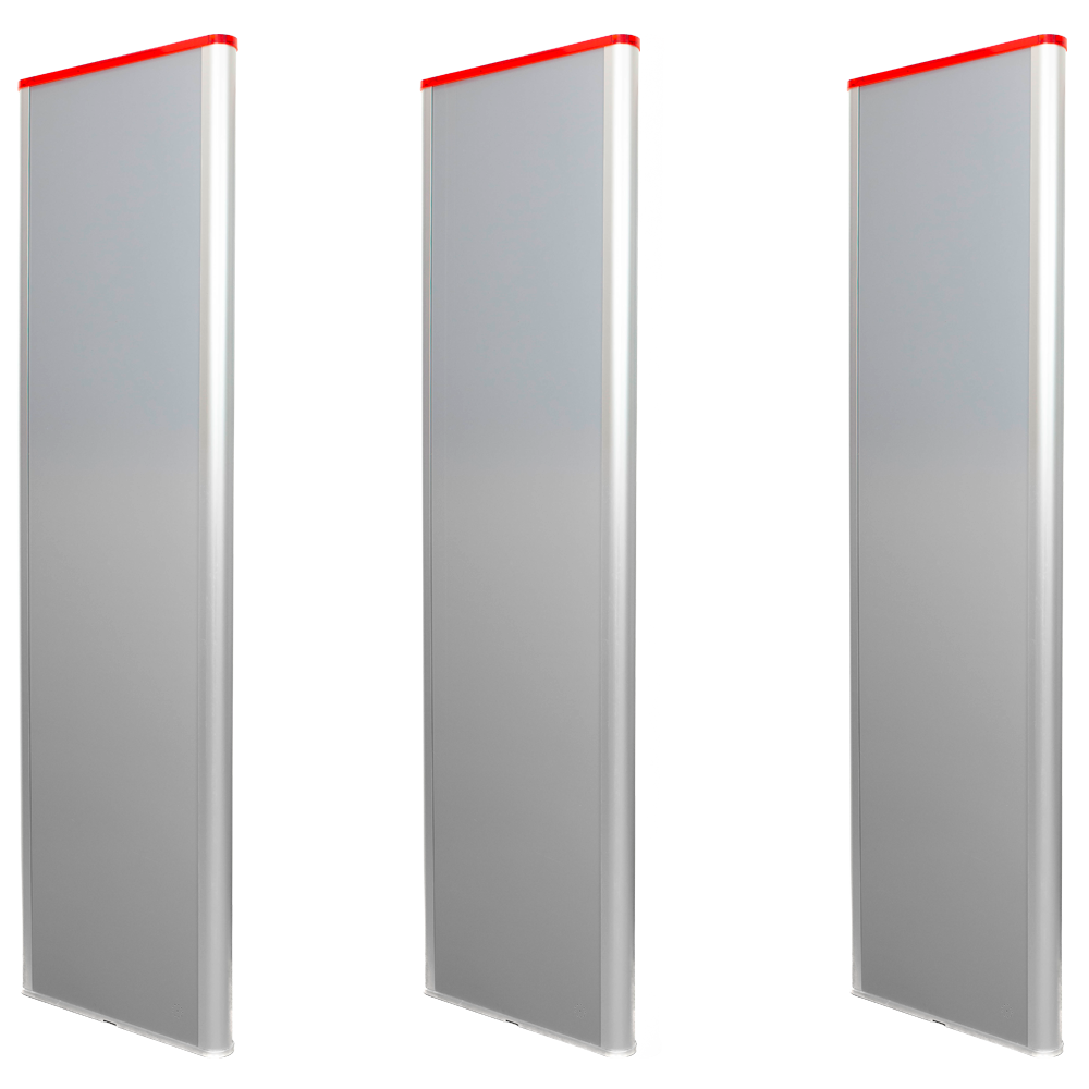 EAS tyverialarm antenne - AM akustomagnetisk teknologi 58 kHz - 2 korridorer: master og to slaves - WiFi forbindelse | Plug & Play - Lavet af aluminium: Egnet til reklame - Fjernindstillinger med gratis Cloud