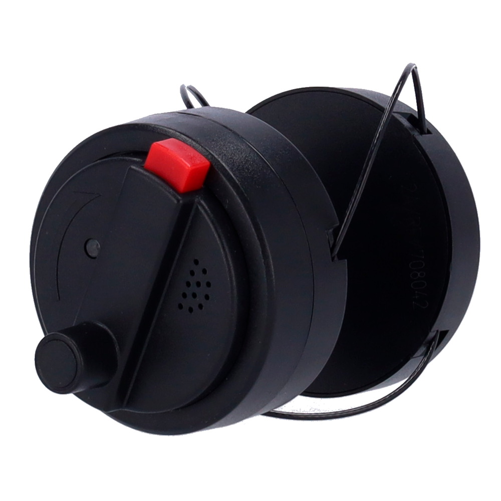 Elektronisk tyveribeskyttelse EAS - RF 8.2 MHz | Magnetisk udløsning - Dobbelt alarm med edderkop-formede stropper - Dimensioner: 50 (Ø) mm - Kompatibel med RF antenner