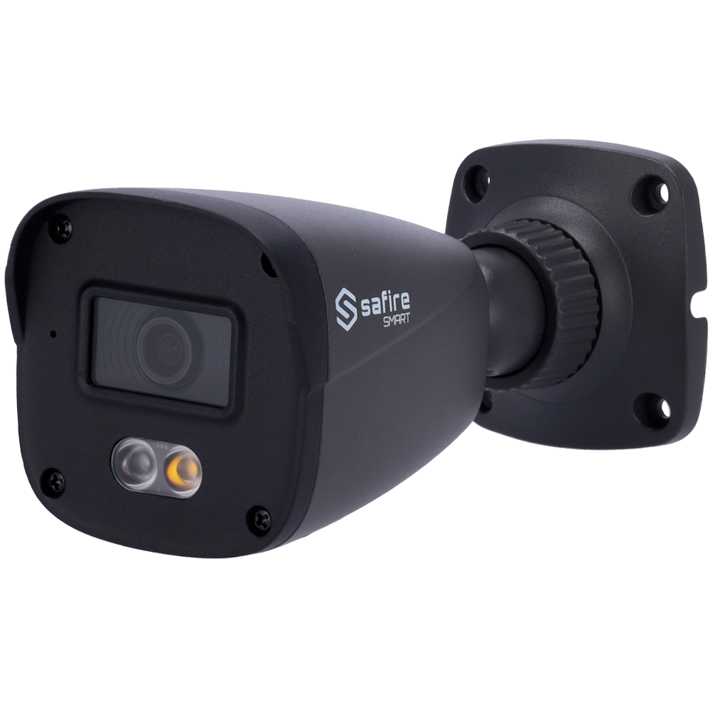 Safire Smart - Bullet IP kamera B1 serie - Opløsning 4 Megapixel (2566x1440) - Objektiv 2.8 mm | Avanceret bevægelsesdetektion - Dual light: IR + hvid rækkevidde 20 m | Mikrofon - IP67 klassificering | PoE (IEEE802.3af)