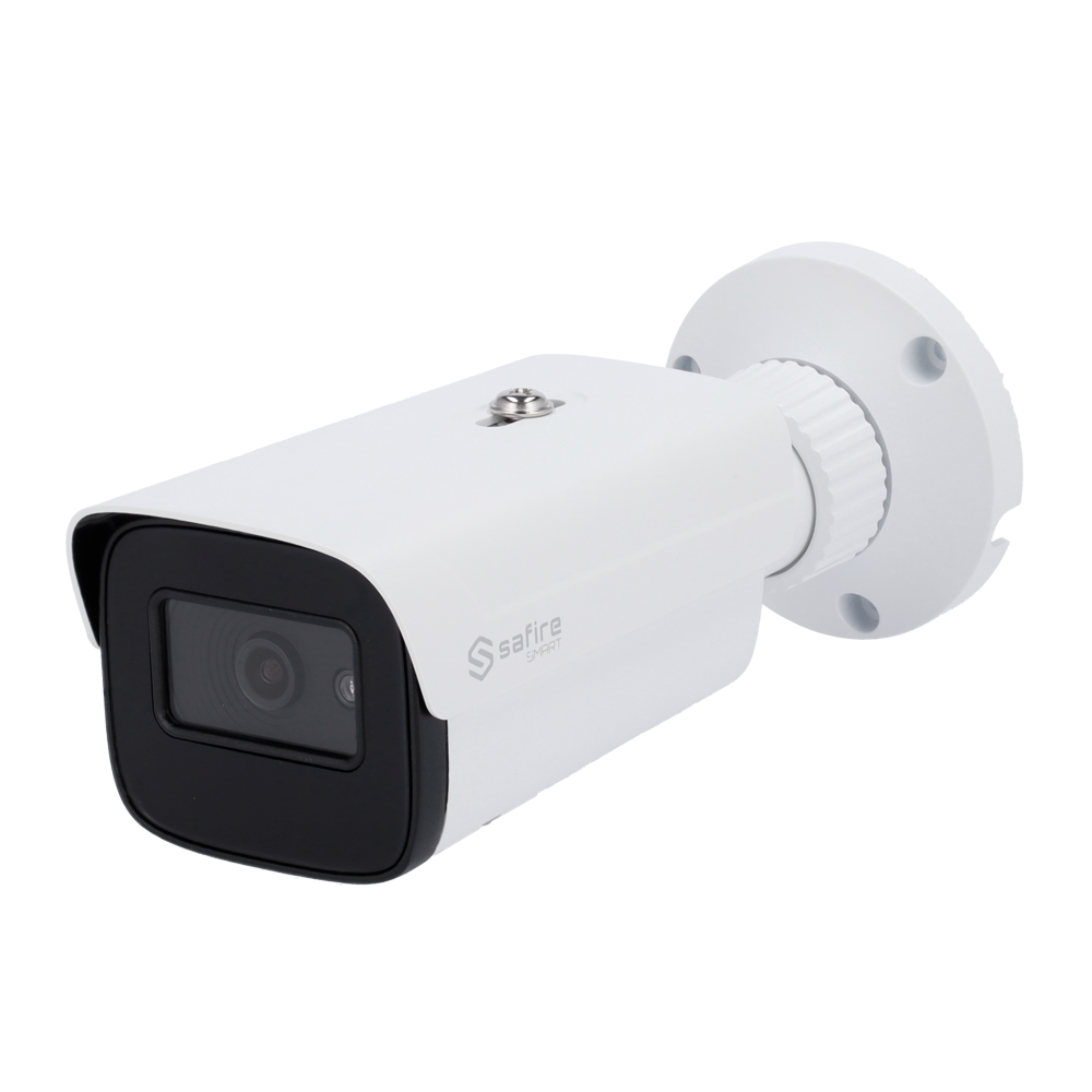 Safire Smart - Bullet IP kamera serie I1 AI Avanceret - Opløsning 4 Megapixel (2592x1520) - Objektiv 3.6 mm | Lyd | IR 50m - TrueSense+: Person-, køretøj- og ansigtsdetektion - IP67 klassificering | PoE (IEEE802.3af)