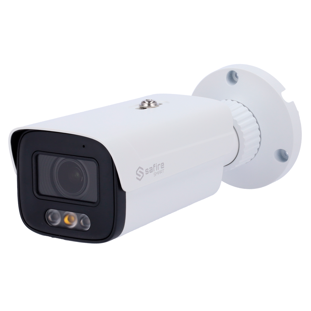 Safire Smart - Bullet IP kamera serie B1 med kunstig intelligens - Opløsning 4 Megapixel (2560 × 1440) - Motoriseret linse 2.8-12 mm | Lyd IN | DL 50m - AI: Persondetektering - IP67 vandtæt | PoE (IEEE802.3af) | P2P