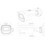 Safire Smart - Bullet IP kamera serie E1 med kunstig intelligens - Opløsning 4 Megapixel (2560×1440) - Motoriseret linse 2.8-12 mm | Lyd IN | DL 50m - AI: Klassificering af mennesker og køretøjer - IP67 vandtæt | PoE (IEEE802.3af) | P2P