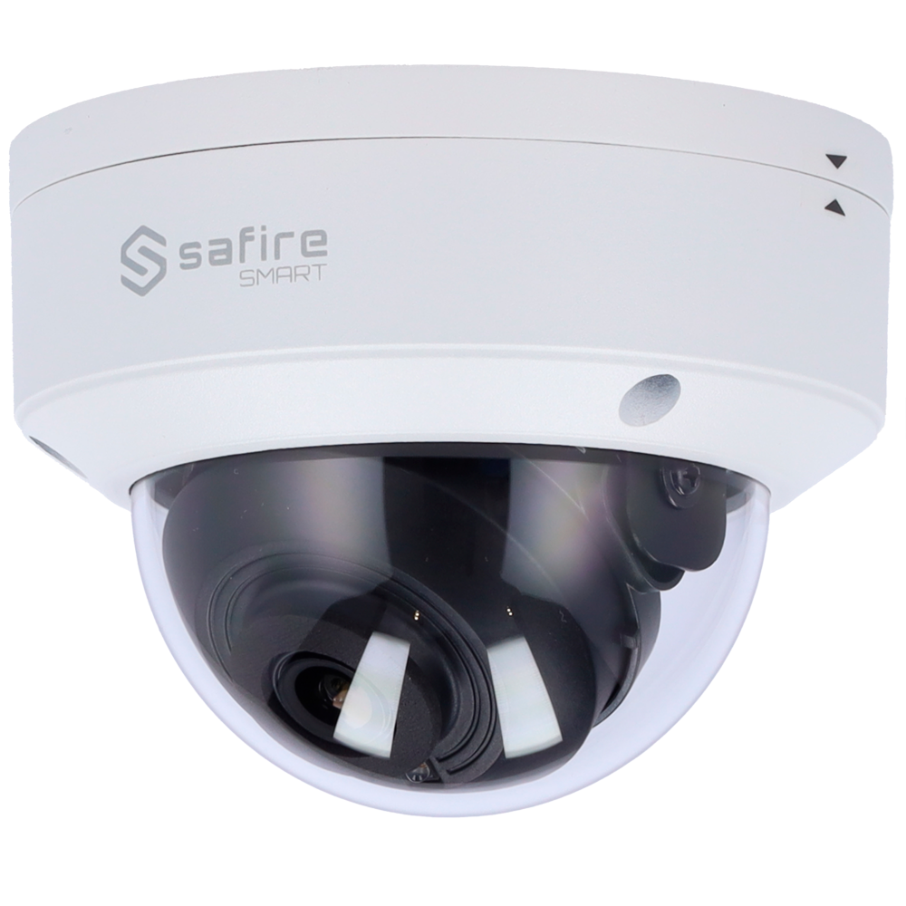 Safire Smart - Dome IP kamera range B1 økonomisk - Opløsning 4 Megapixel (2566x1440) - Linse 2.8 mm | IR 30m - VCA Rules - IP67 & IK10 Rating | PoE (IEEE802.3af)