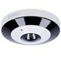 Safire Smart - Fiskeøje IP dome kamera serie I1 - Opløsning 12 Megapixel (4000x3000) - Objektiv 1.65 mm, vidvinkel 360º - Lyd, alarmer, MicroSD kort 256GB - IP67 vandtæt | PoE (IEEE802.3af) | P2P