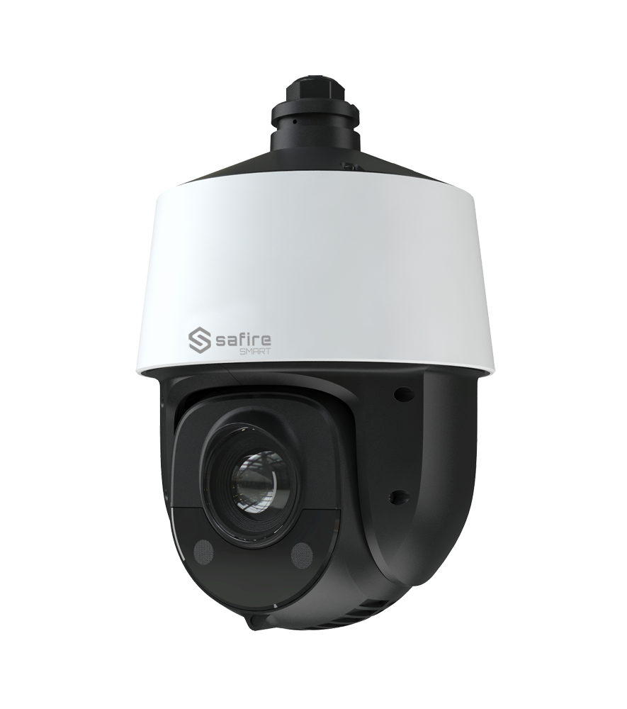 Safire Smart - IP PTZ kamera E1 serie - Artificial Intelligence - Opløsning 8 Megapixel (3840x2160) - Optisk zoom 25X | IR 150m - Autotracking, menneske og køretøj | Alarmer - Vandtæt IP66 | PoE+ (IEEE802.3at)