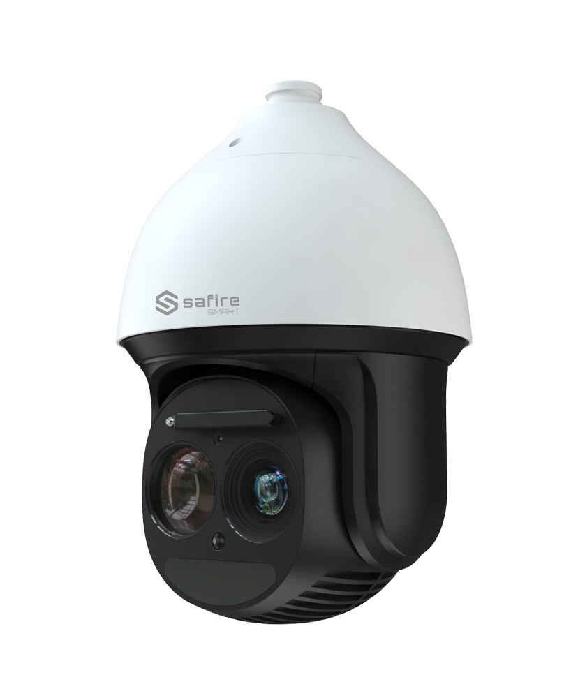 Safire Smart - IP PTZ kamera X1 Serie - Artificial Intelligence - Opløsning 4 Megapixel (2560x1440) | WDR 120 dB - Optisk zoom 37X | IR Laser 800m - Autotracking, mennesker og køretøjer | Alarmer - IP67 og IK10 Rating | HiPoE(IEEE802.3bt)