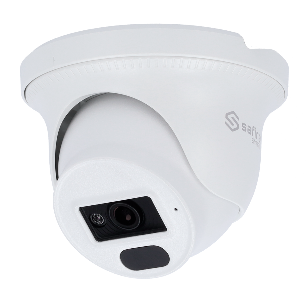 Safire Smart - Turret IP kamera B1 serie med dobbelt lys - 1/3" Progressive Scan CMOS - Opløsning 2 Megapixel (1920x1080) - Objektiv 2.8 mm | IR 30m & Led op til 20m - IP67 Vandtæt | PoE (IEEE802.3af) | P2P