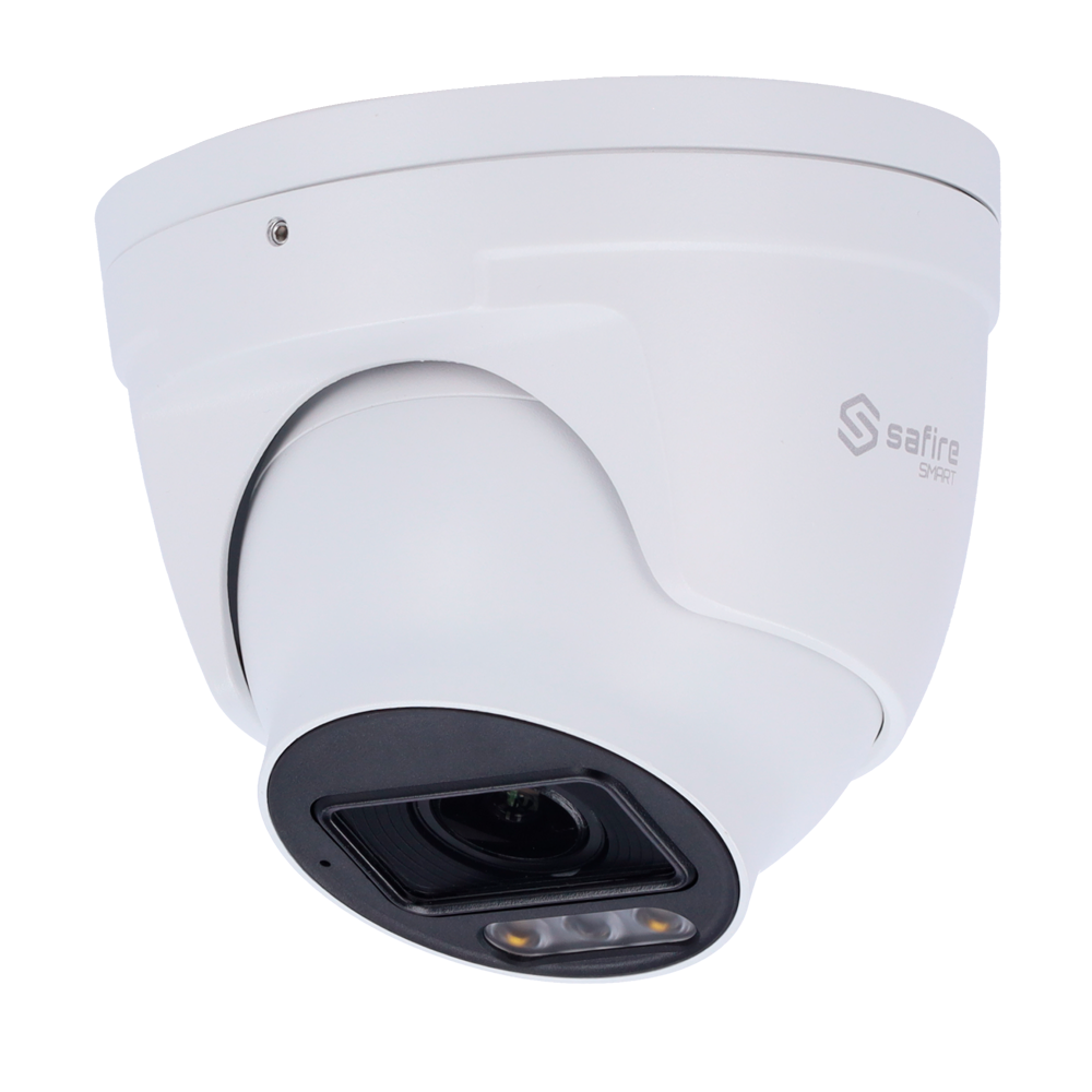 Safire Smart - Turret IP kamera I1 Night Color AI serie - Opløsning 4 Megapixel (2566x1440) - 1/1.79" Progressive Scan CMOS - Night Color X, ægte farvebillede 24/7h - IP67 Rating | PoE (IEEE802.3af)