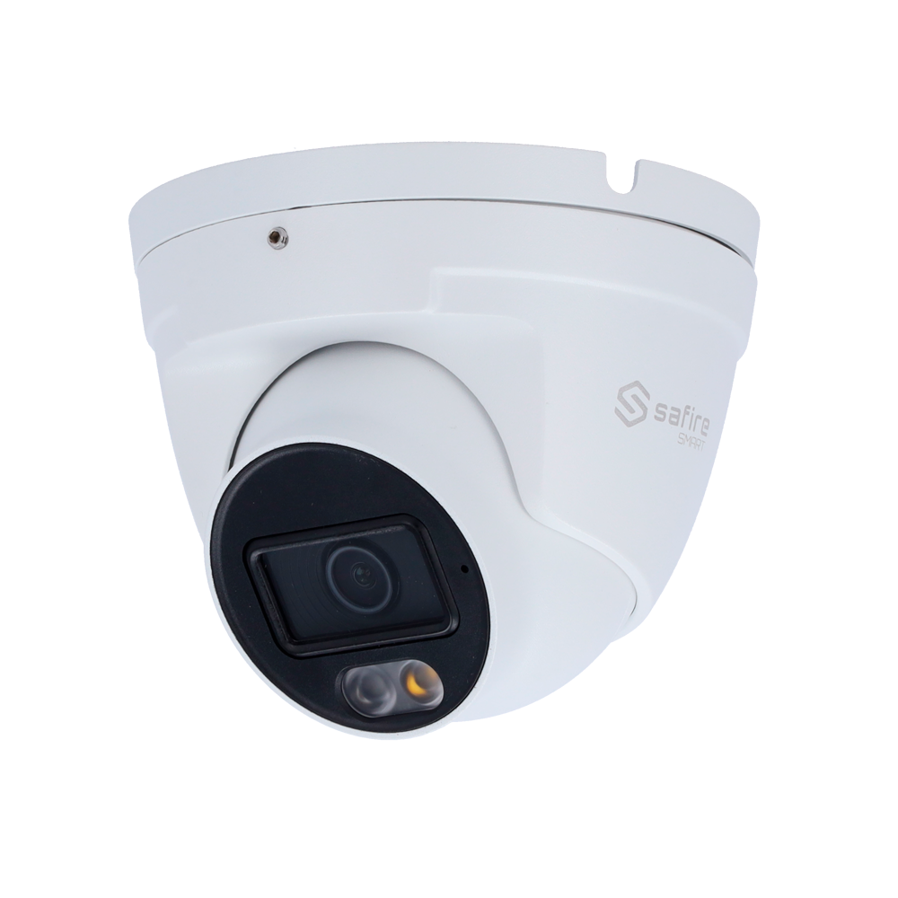 Safire Smart - Turret IP kamera B1 serie med dobbelt lys - Opløsning 8 Megapixel (3840×2160) - Linse 2.8 mm | Indbygget mikrofon - Dobbelt IR lys + hvid LED 20~30m - IP67 Rating | PoE (IEEE802.3af)