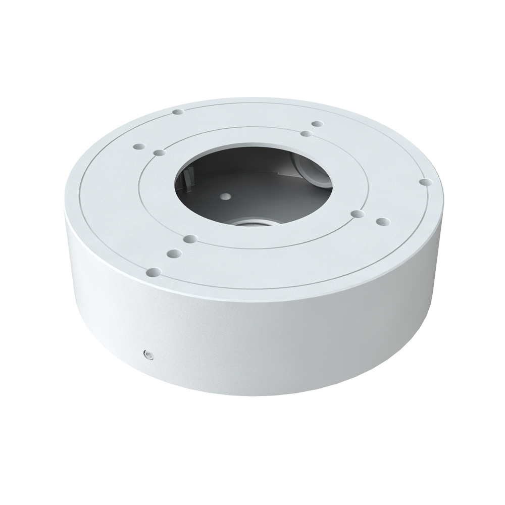 Safire Smart forgreningsboks - Til dome kameraer - Væg- eller loftsmontage - Bunddiameter 132 mm - Kabelgennemføring - 38,8 (H) x 132 (Ø) mm