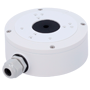 Safire Smart samleboks - Til dome kameraer - Egnet til udendørs brug IP66 - Væg- eller loftmontering - 46.5 (H) x 117.9 (Ø) x 143.3 (D) mm - Kabelgennemføring