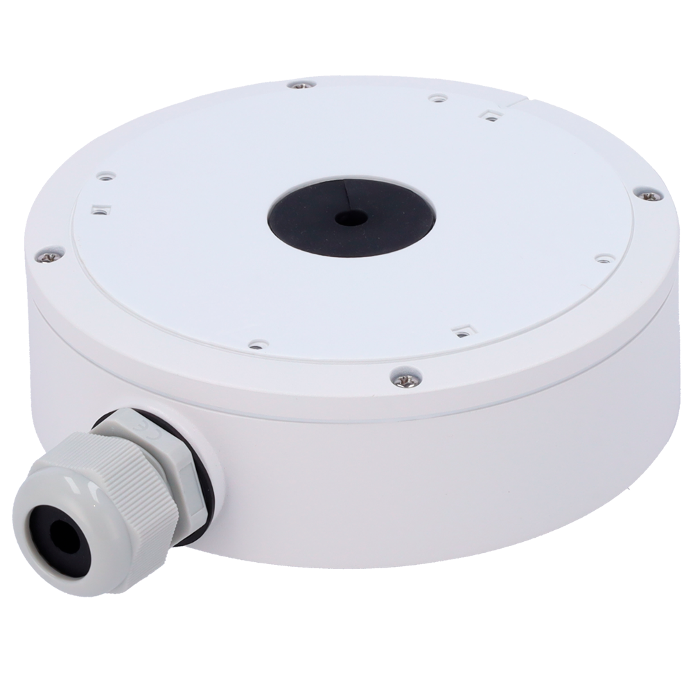 Safire Smart samleboks - Til dome kameraer - Egnet til udendørs brug IP66 - Væg- eller loftmontering - 50 (H) x 155.4 (Ø) x 188 (D) mm - Kabelgennemføring