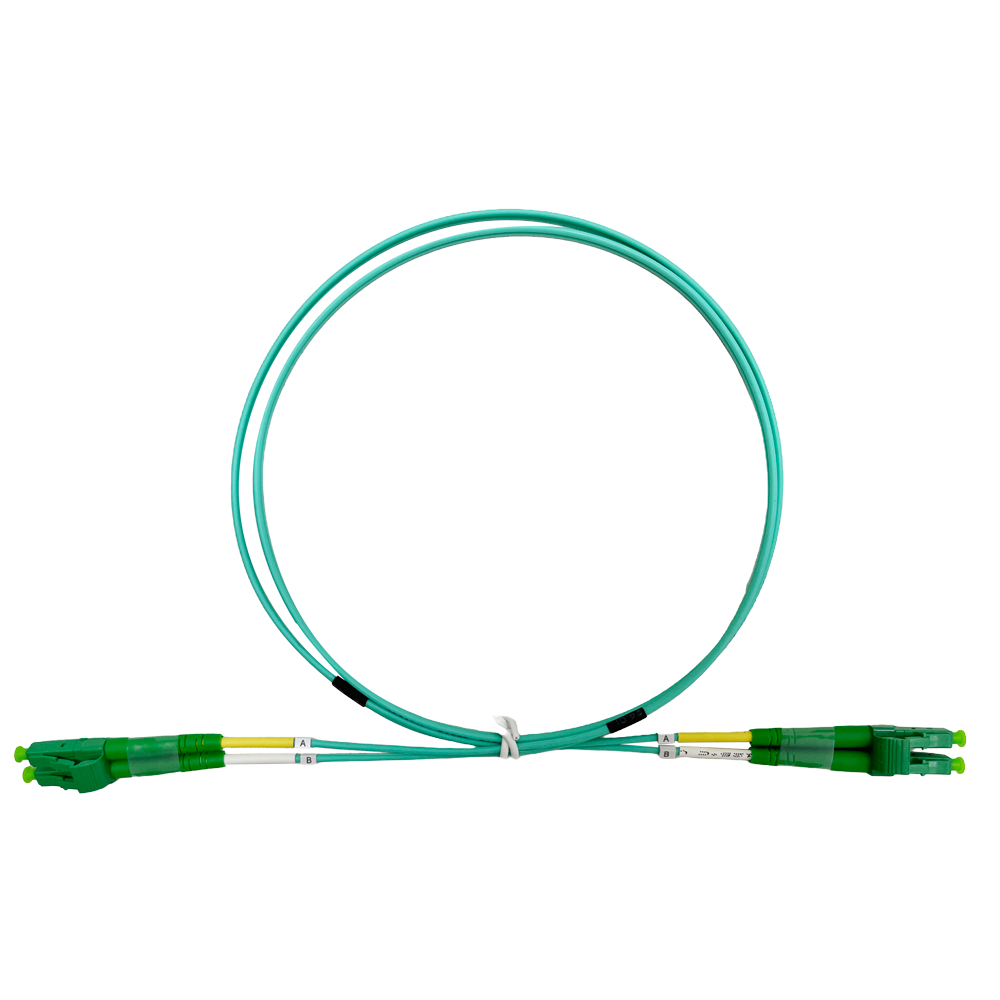 Fiberoptisk forbindelseskabel - Multimode fiber OM4 - Duplex LC APC stik - Længde 10m - LSZH kappe - Generisk kompatibilitet