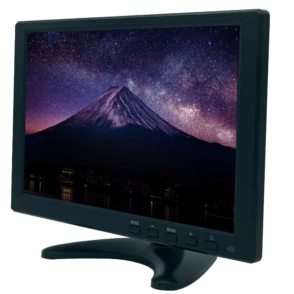 Monitor 10" - WXGA opløsning - Opdateringshastighed 60 Hz - Kontrast 800:1 - Responstid 12 ms - Højttalere 2x2 W