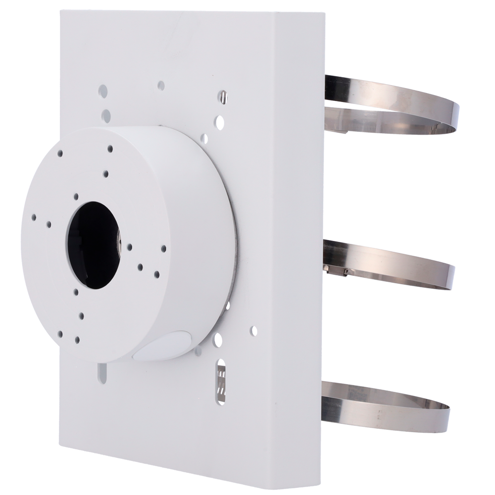 Safire Smart mastefæste - Højde 215 mm - Kamerabase diameter 109,5 mm - Egnet til udendørs brug - Hvid farve - Fremstillet af aluminiumslegering
