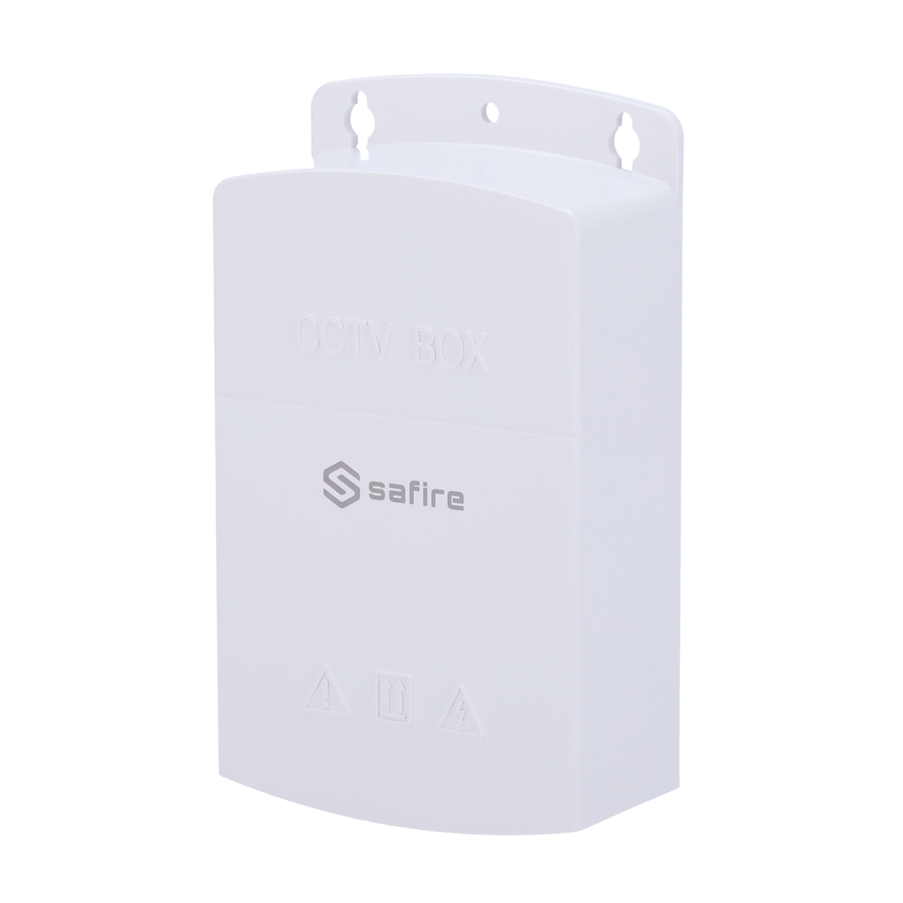 Safire Udendørs PoE Forlænger - Udvider PoE strømrækkevidde op til 650 meter - 2 PoE Out + 1 Uplink RJ45 PoE In porte - IEEE 802.3 af/at/bt - Maksimal udgangseffekt 60 W - 10/100Mbps porte