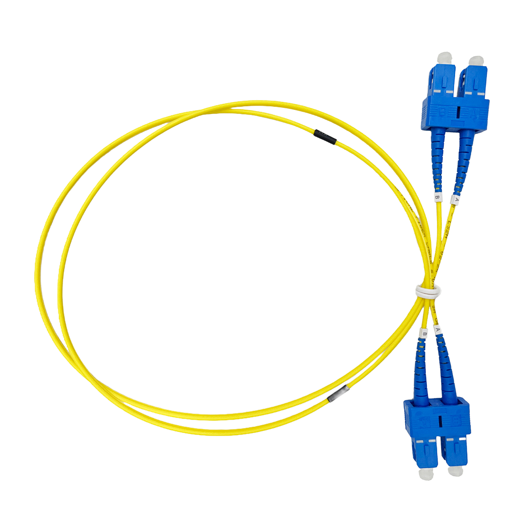 Fiberoptisk forbindelseskabel - Single-mode fiber OS2 - SC UPC duplex connector - Længde 10m - LSZH cover - Generisk kompatibilitet