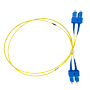 Fiberoptisk forbindelseskabel - Single-mode fiber OS2 - SC UPC duplex stik - Længde 3m - LSZH kappe - Generisk kompatibilitet