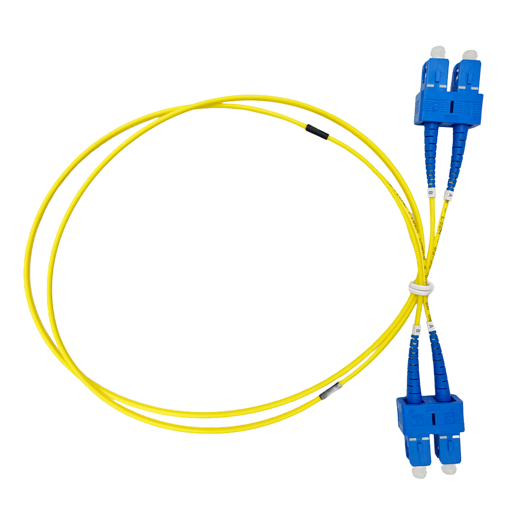 Fiberoptisk forbindelseskabel - Single-mode fiber OS2 - SC UPC duplex stik - Længde 5m - LSZH kappe - Generisk kompatibilitet