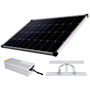 Selvstændigt strømforsyningssystem til CCTV - Solpanel på 200W - LiFePo4 1280Wh (100Ah) lithiumbatteri - Integreret MPPT regulator - Mastemontering - RS-485 kommunikation