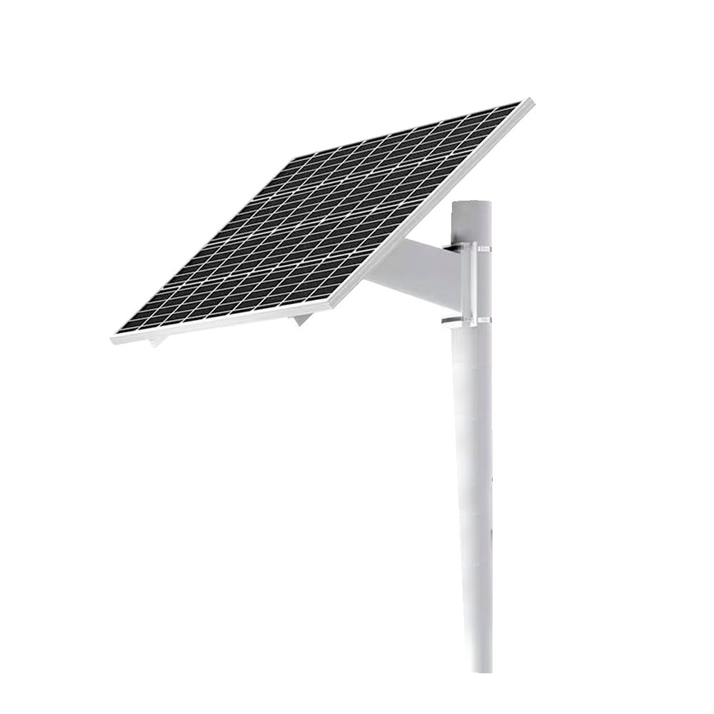Selvstændigt strømforsyningssystem til CCTV - Solpanel på 60W - LiFePo4 256Wh (20Ah) lithiumbatteri - Integreret MPPT regulator - Mastemontering - RS-485 kommunikation