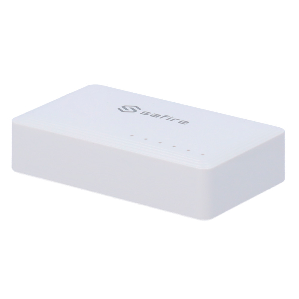 Safire - Desktop Switch - 5 porte Gigabit - Hastighed 10/100/1000Mbps - Plug & Play - Energibesparende teknologi
